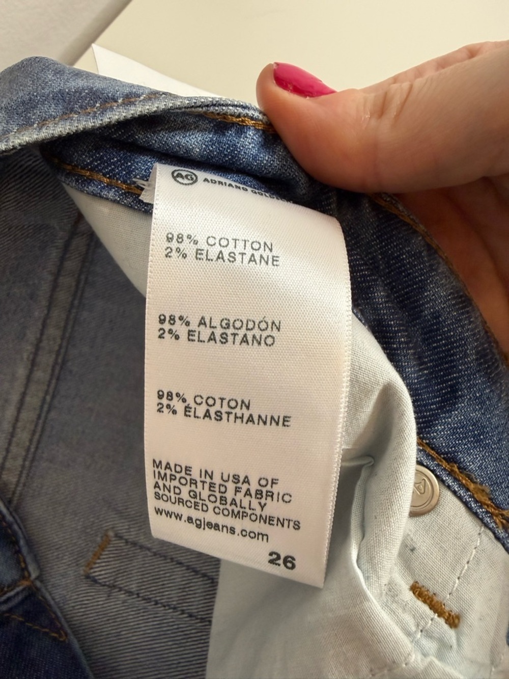 Adriano Goldschmied Coated Denim Wide Leg Jeans - $215 NWT - Picture 6 of 10